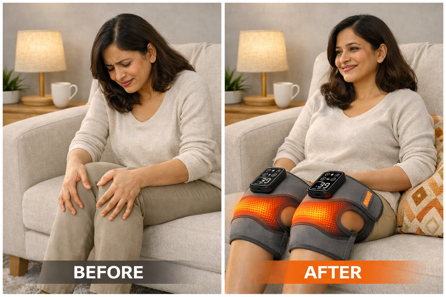 Auralis | Cordless Knee Massager For Pain Relief & Recovery
